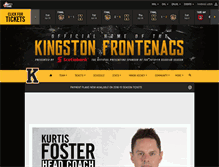 Tablet Screenshot of kingstonfrontenacs.com